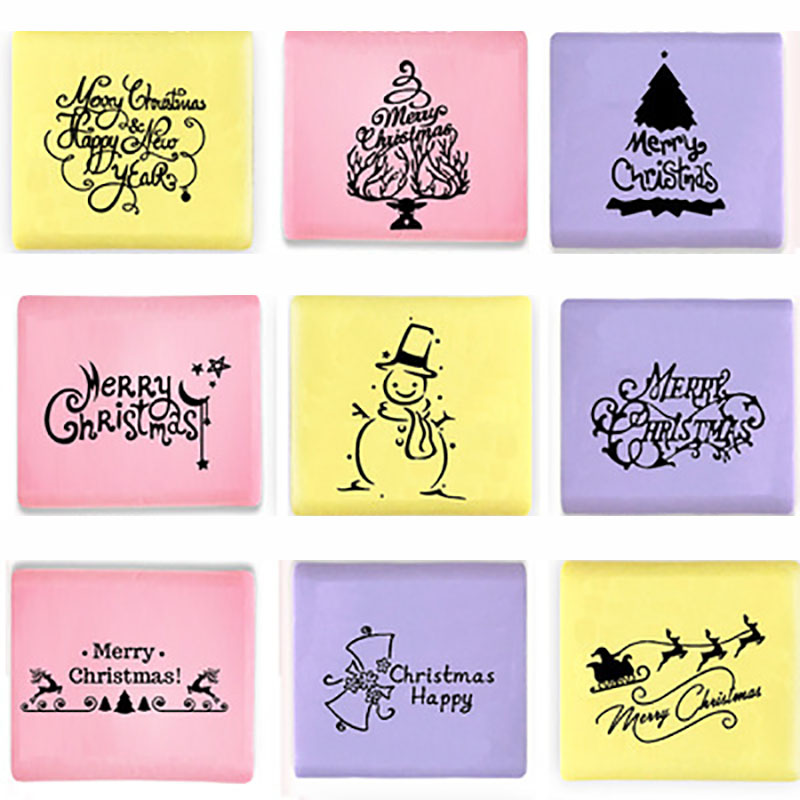 Soap Stamp Custom - Handmade Xmas Series Acrylic Clear Soap