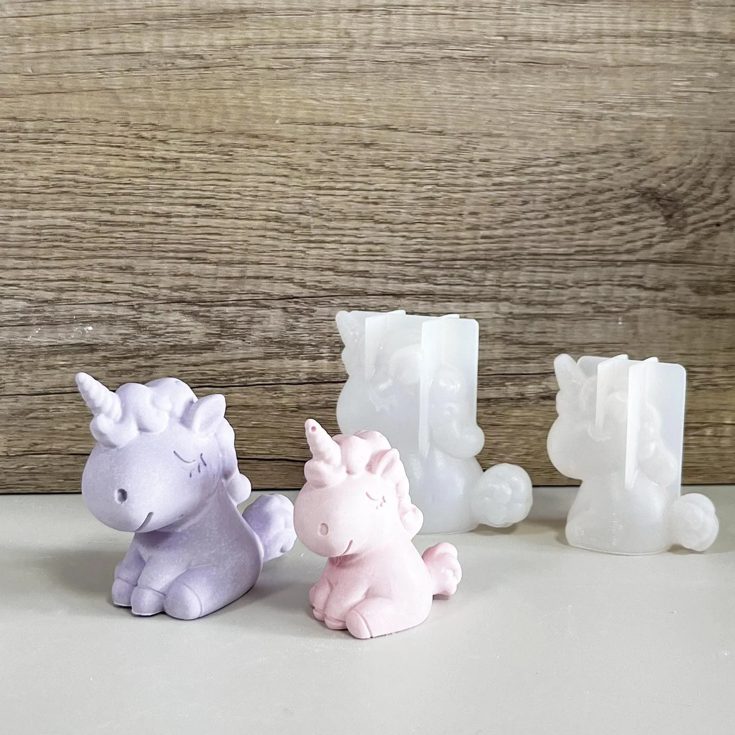 Soap Making Accessories - 3D Geometric Silicone Unicorn Cat Deer