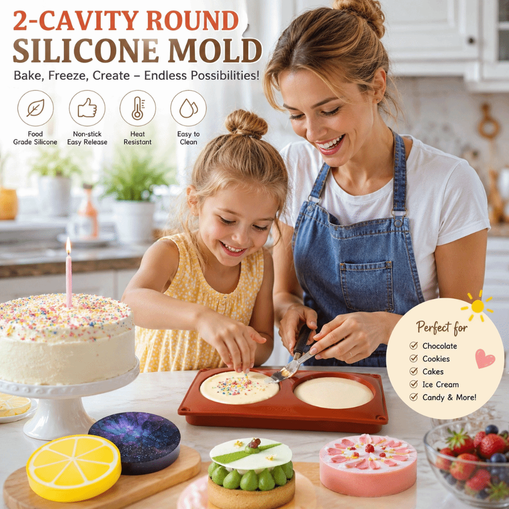 Soap Making Accessories - Cylinder Shaped Silicone Baking Mold Large
