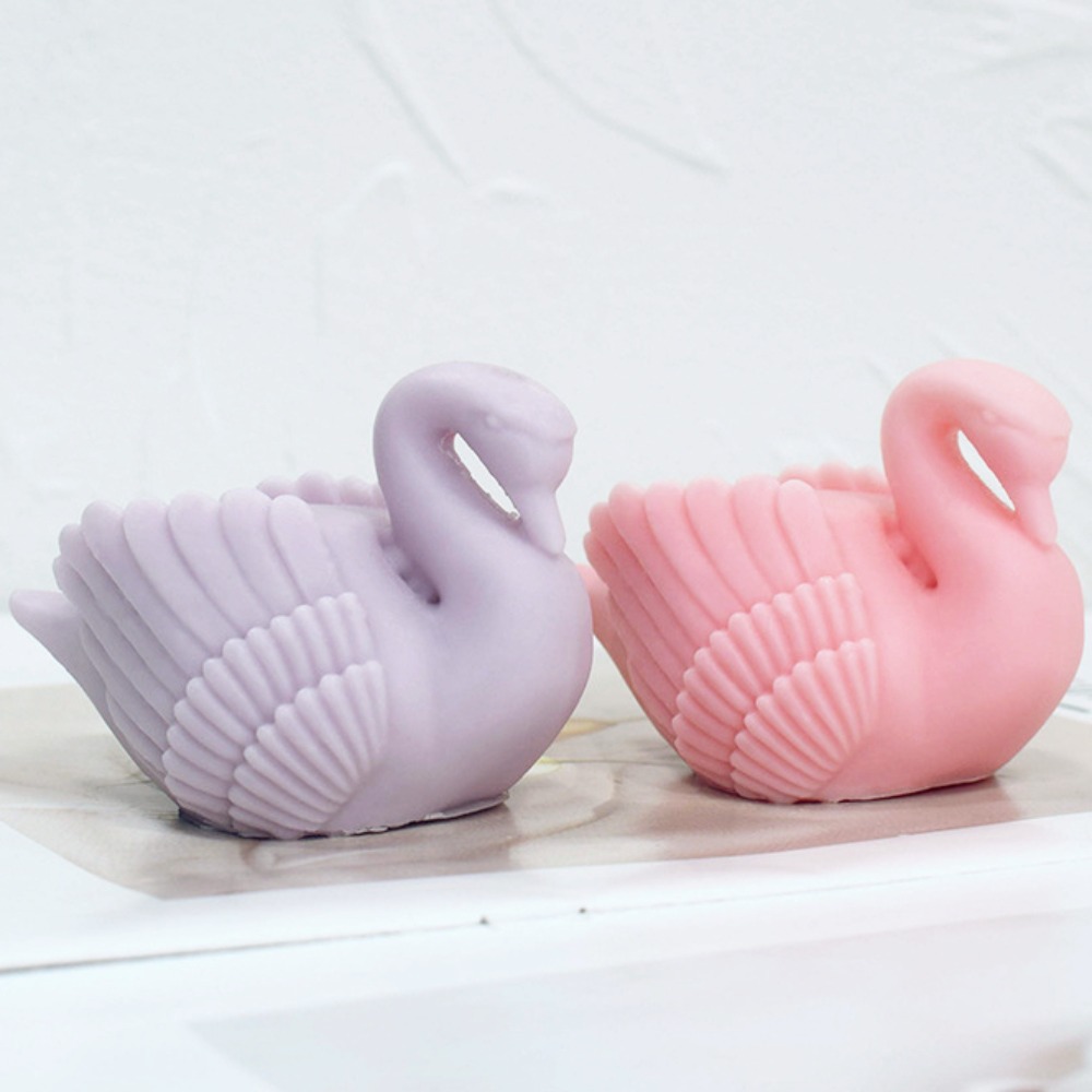 Soap Making Gifts - White Swan Silicone Candle Mould Cygnus