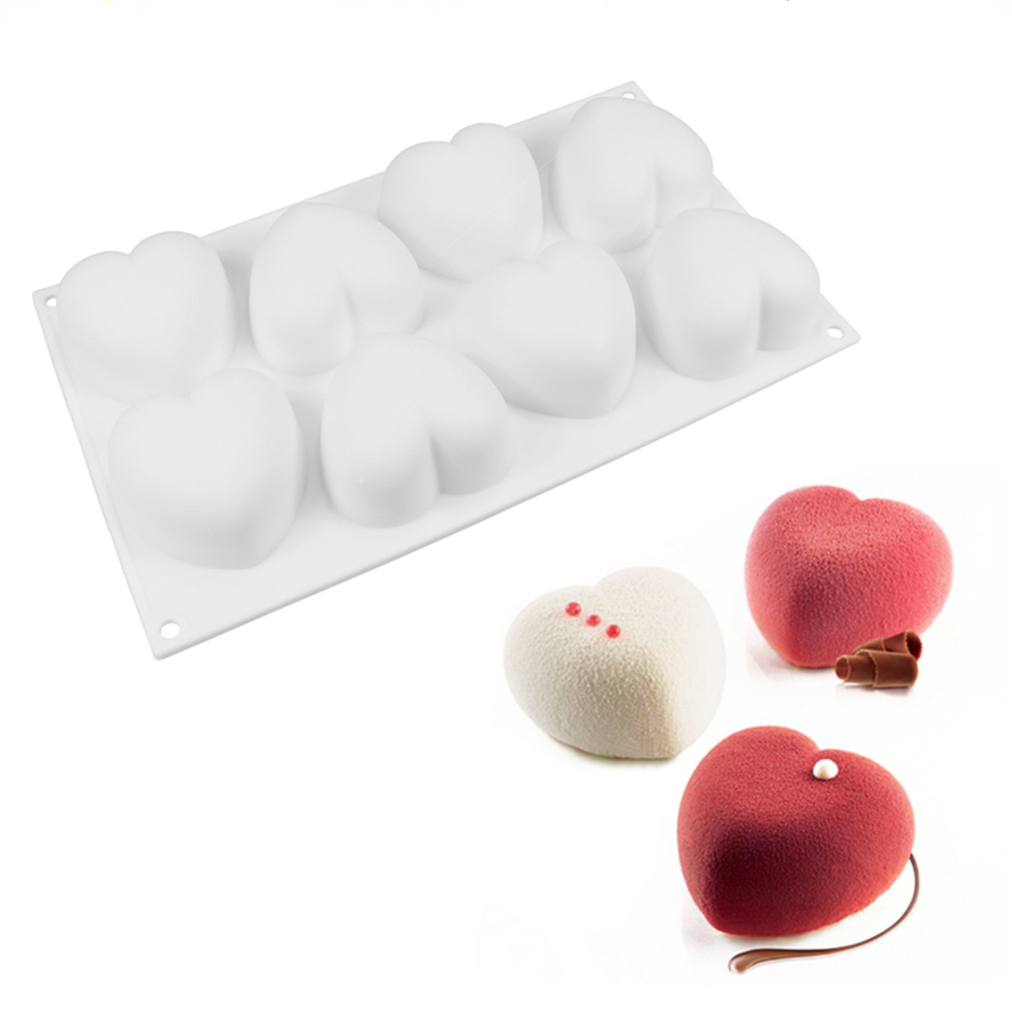 Soap Making Accessories - Love Heart Silicone Soap Mold Handmade