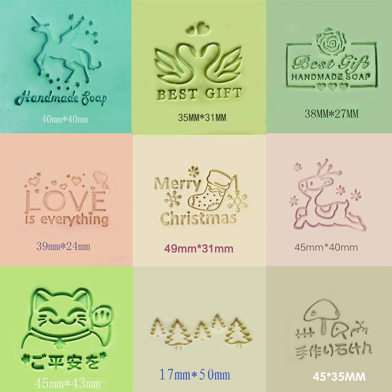 Soap Making Gifts - Christmas Series Soap Stamp Resin Acrylic