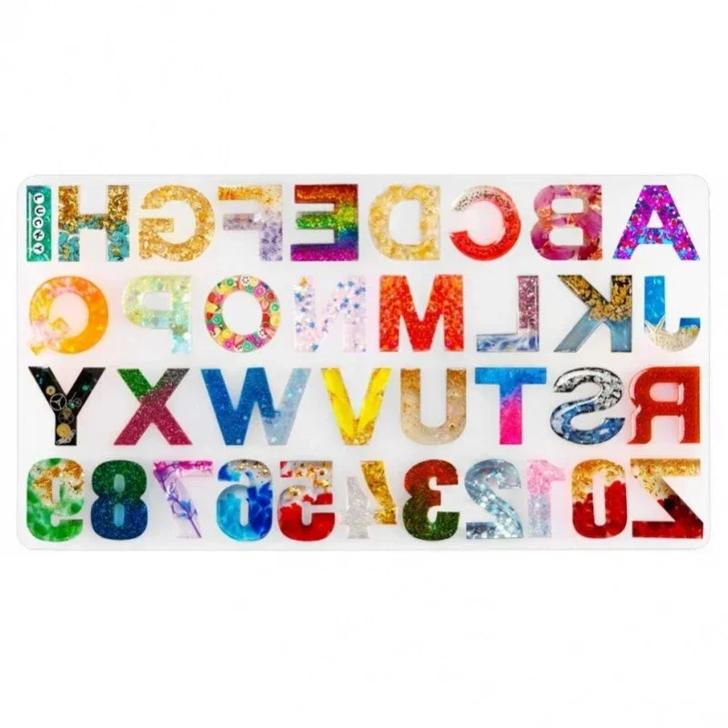Soap Making Accessories - 1pc/2pcs/3pcs LettersAtoZ，Number0to9Silicone Mold，forDIYCrafts，Soap Making，Candle Making，-Durable，Easy to