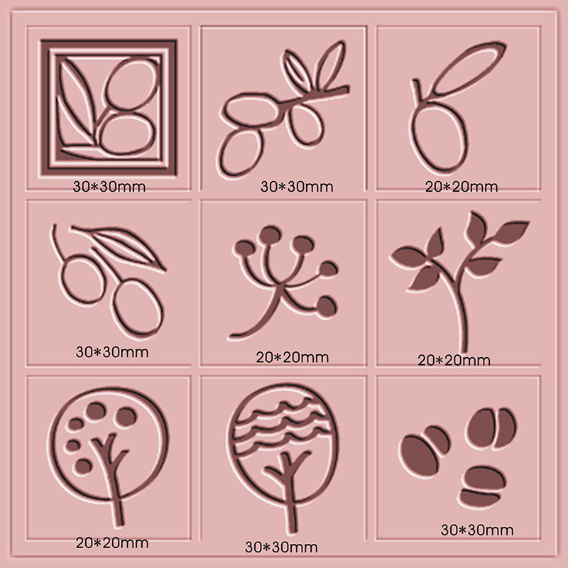 Soap Stamp Custom - Custom Logo Flower Plants Series Soap