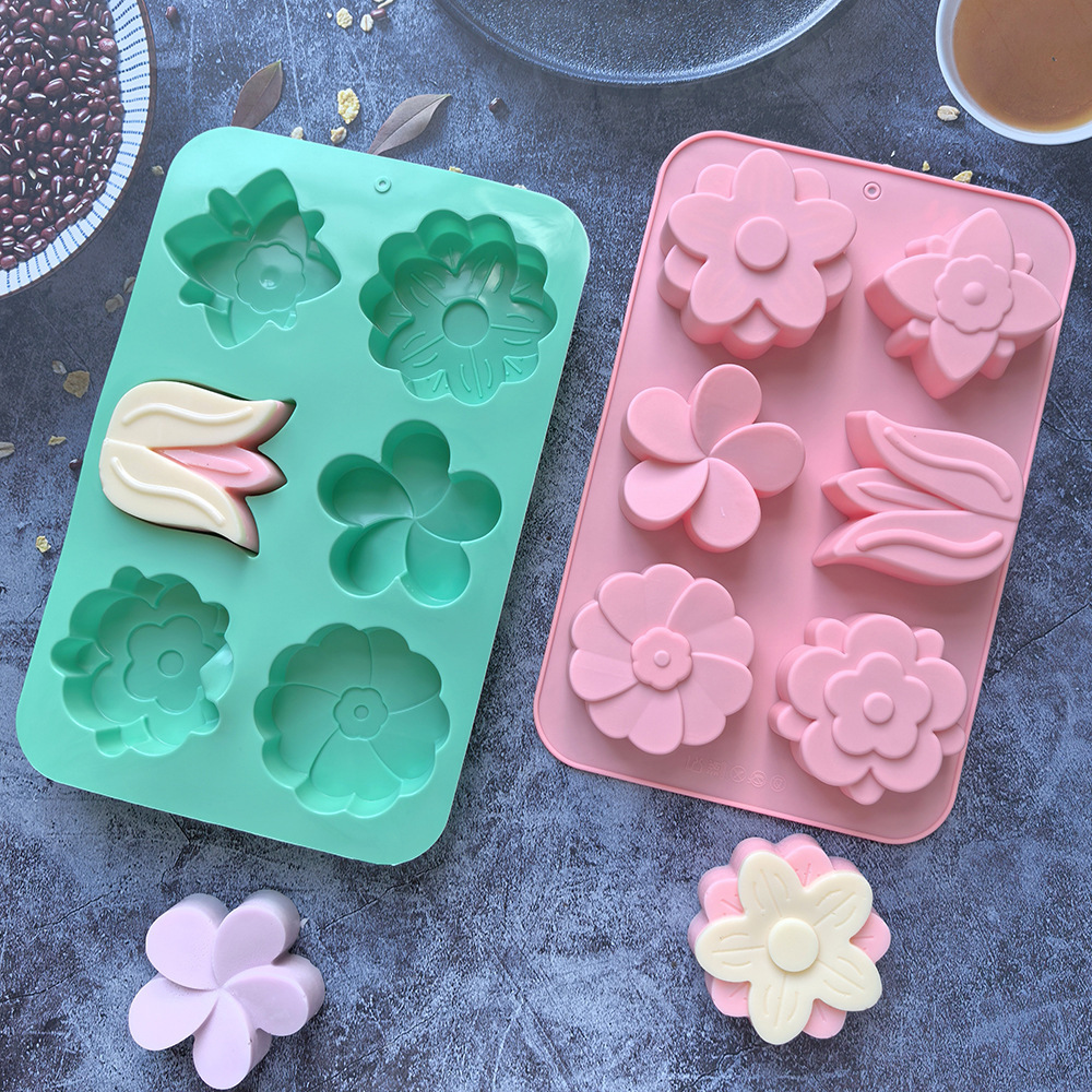 Soap Making Accessories - kinds Flower Silicone Molds Different Flower-shaped