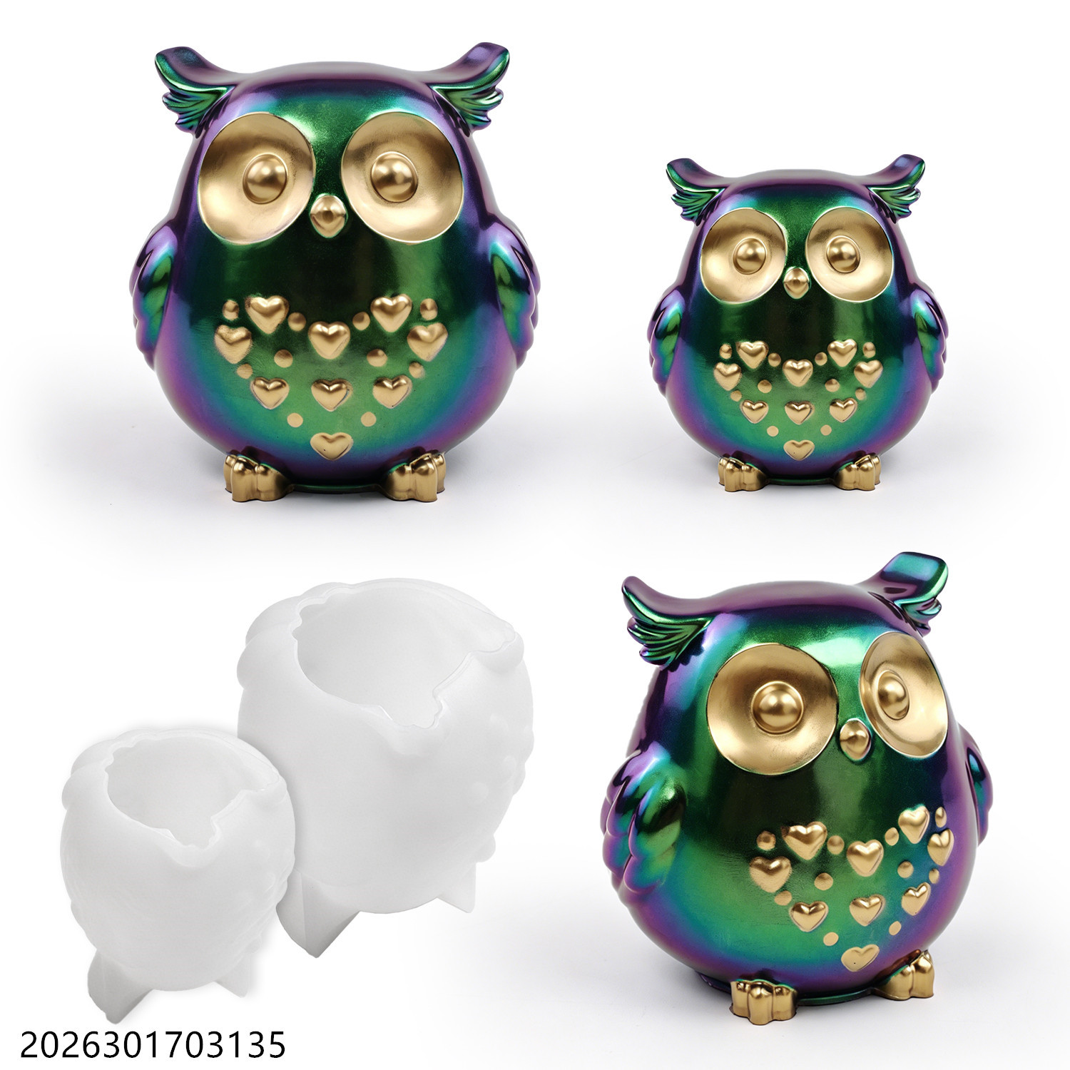 Soap Making Accessories - Owl Silicone Mold 3D Bird Shape
