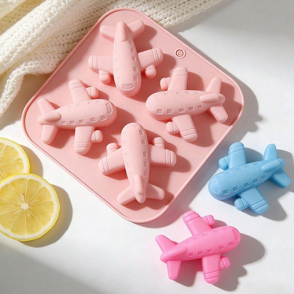 4 Cavity Airplane Silicone Mol - Soap Making Lye recension och pris