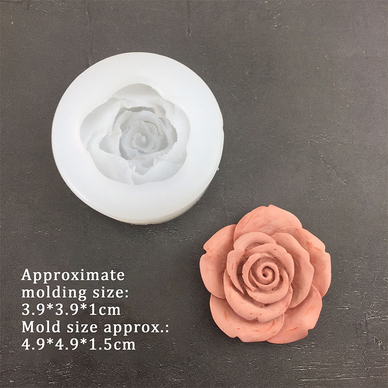 3D Rose Flower Shape Leaf Sili - Natural Making Soap recension och pris