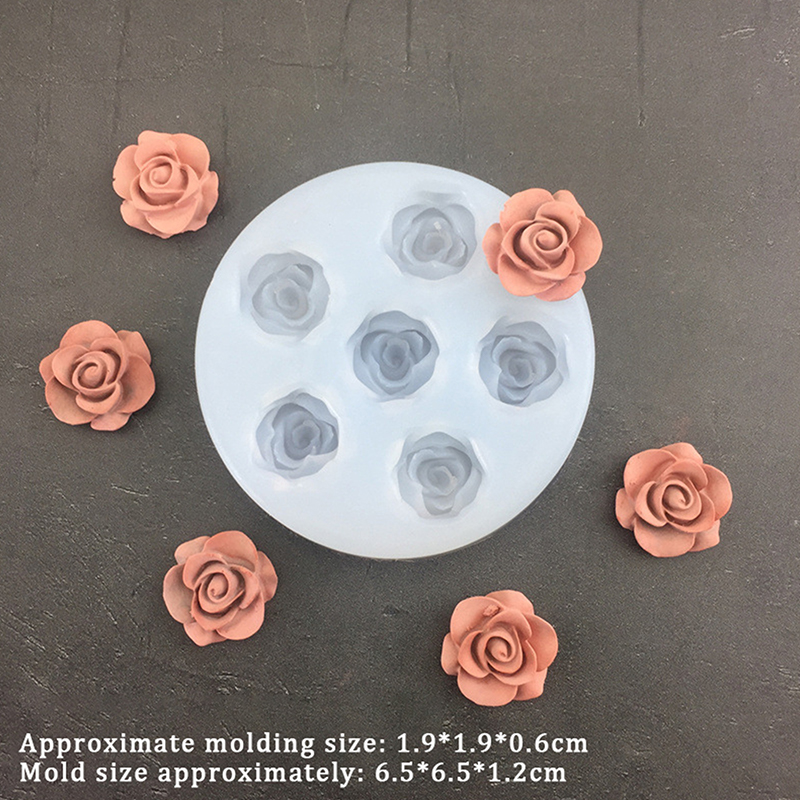3D Rose Flower Shape Leaf Sili - Natural Making Soap recension och pris