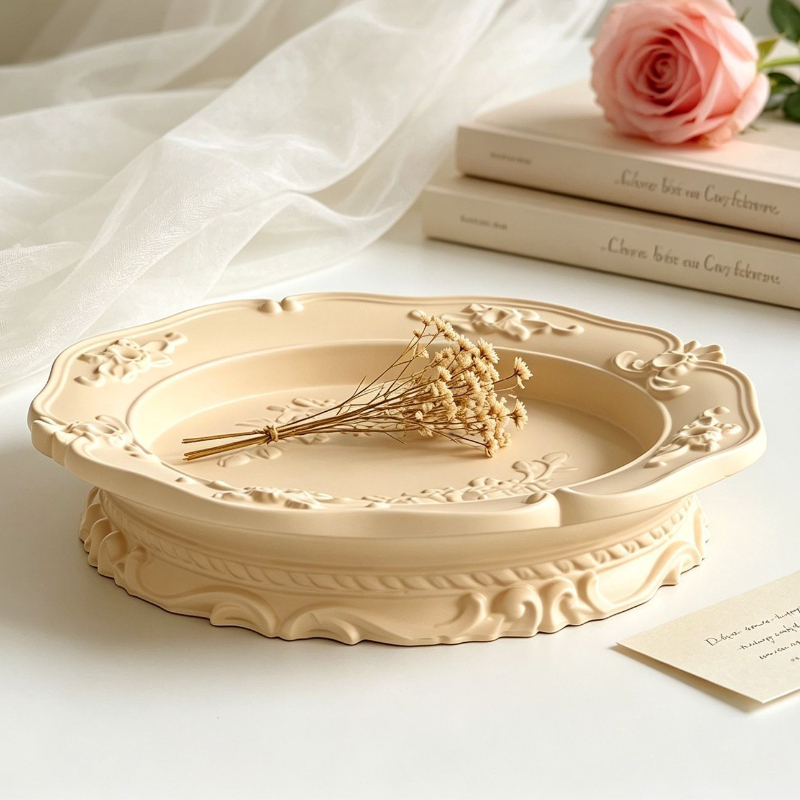 Elegant Vintage Baroque Lace S - Natural Making Soap recension och pris