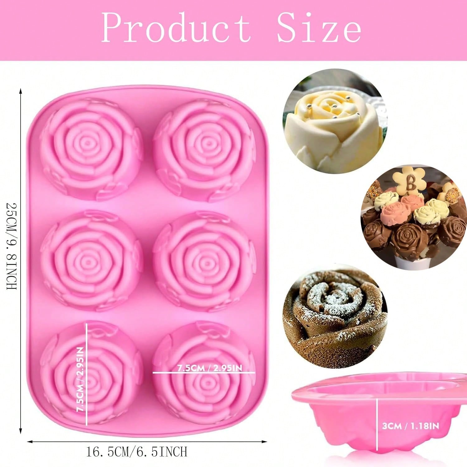BAKER DEPOT Silicone Mold for  - Natural Making Soap recension och pris