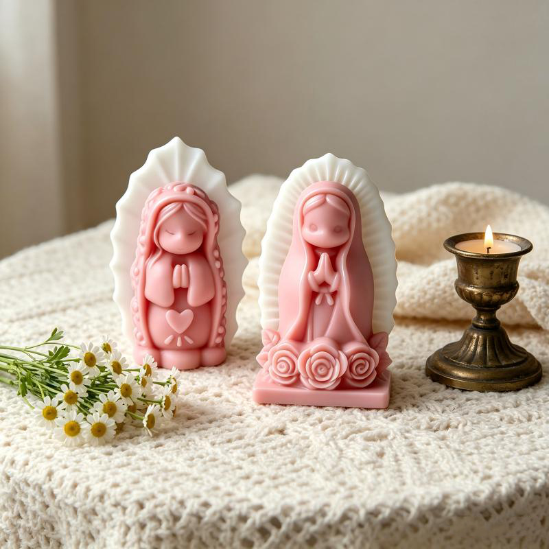 Prayer Girl Angel Silicone Can - Soap Making Lye recension och pris