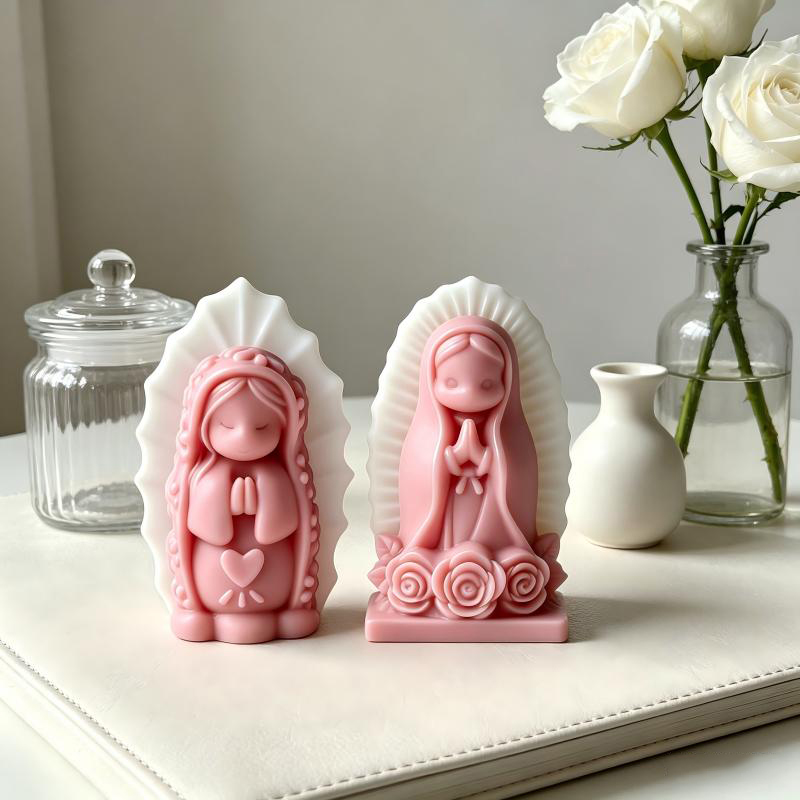 Prayer Girl Angel Silicone Can - Soap Making Lye recension och pris