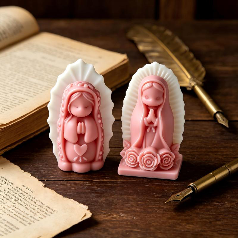 Prayer Girl Angel Silicone Can - Soap Making Lye recension och pris