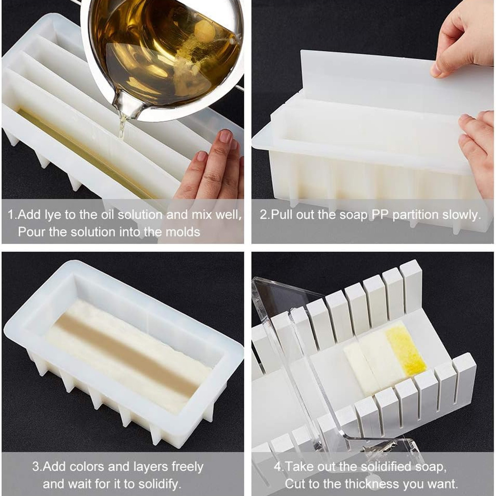42oz Silicone Soap Mold with 5 - Soap Making Accessories recension och pris