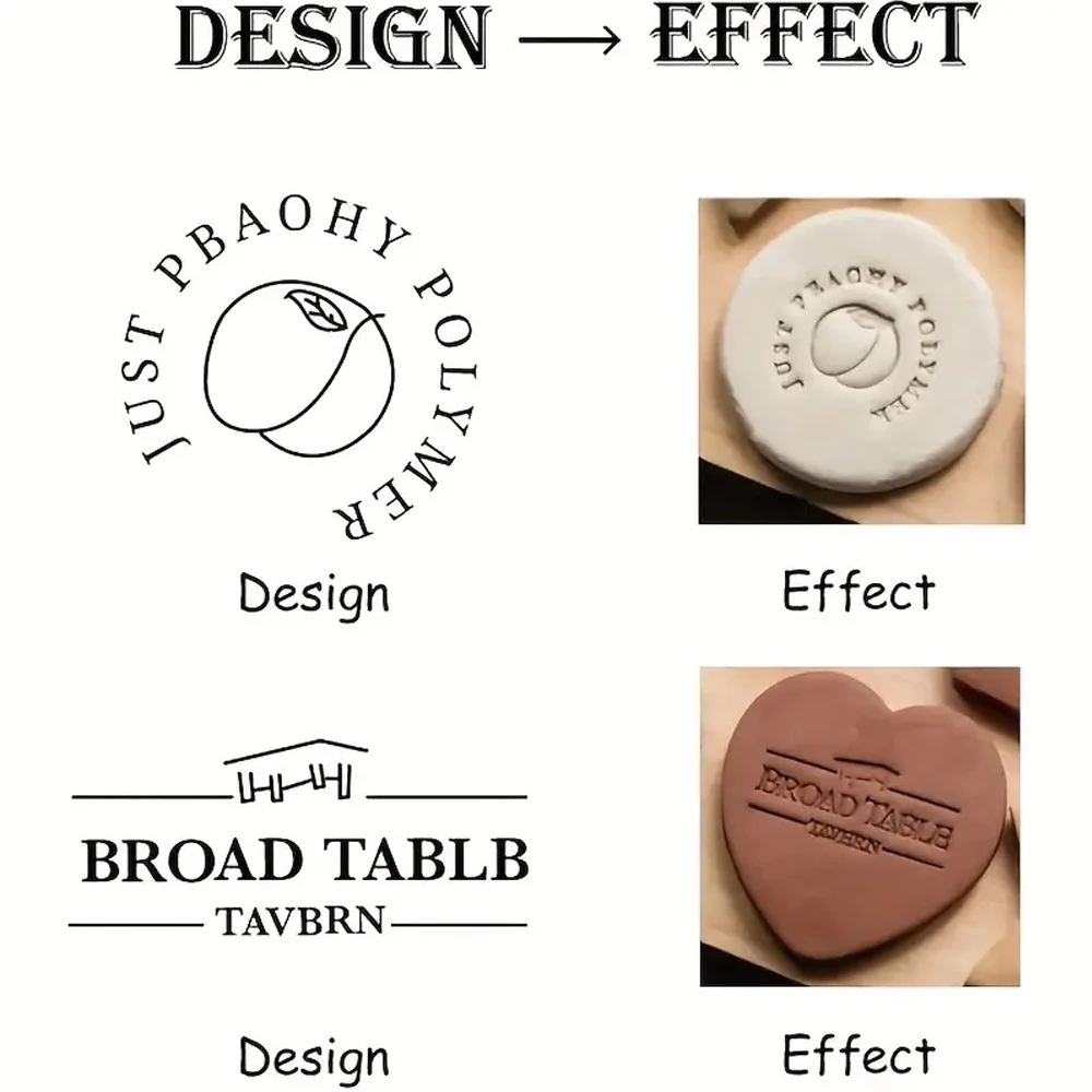 Custom Clay Stamp for Pottery  - Soap Stamp Custom recension och pris