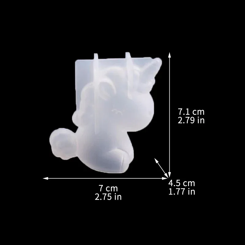 3D Geometric Silicone Unicorn  - Soap Making Accessories recension och pris