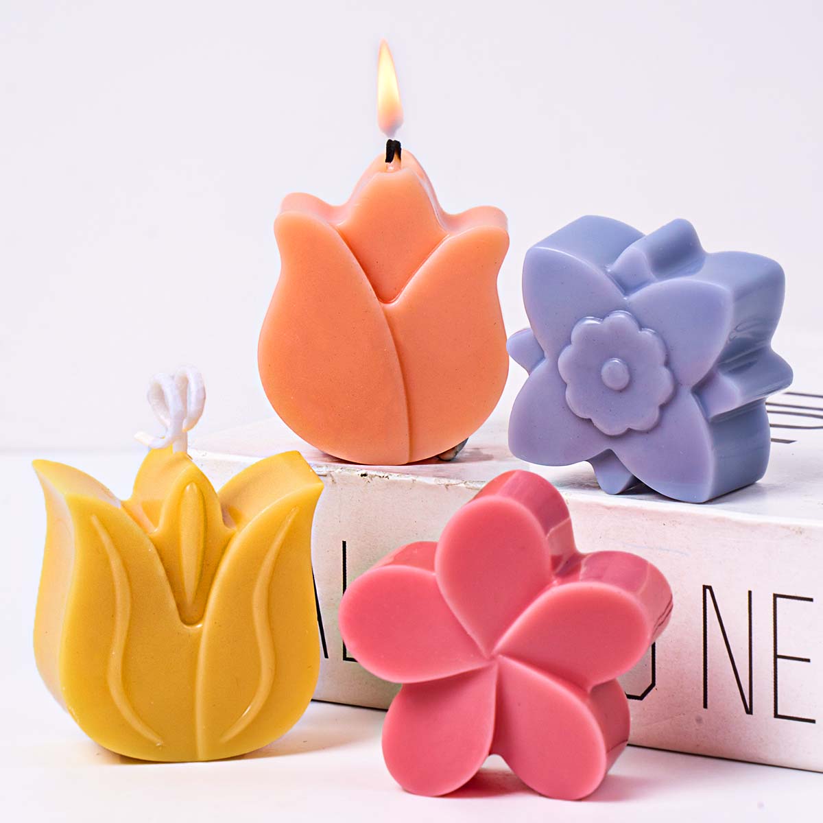 Flower Shape Silicone Candle M - Soap Making In Home recension och pris
