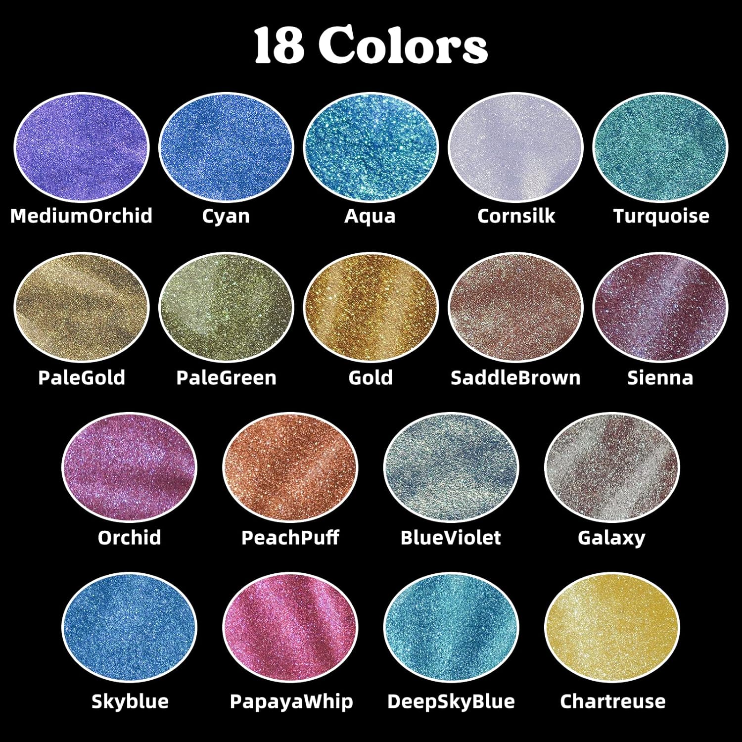 18-Color Chameleon Mica Powder - Mica Powder Colorant recension och pris