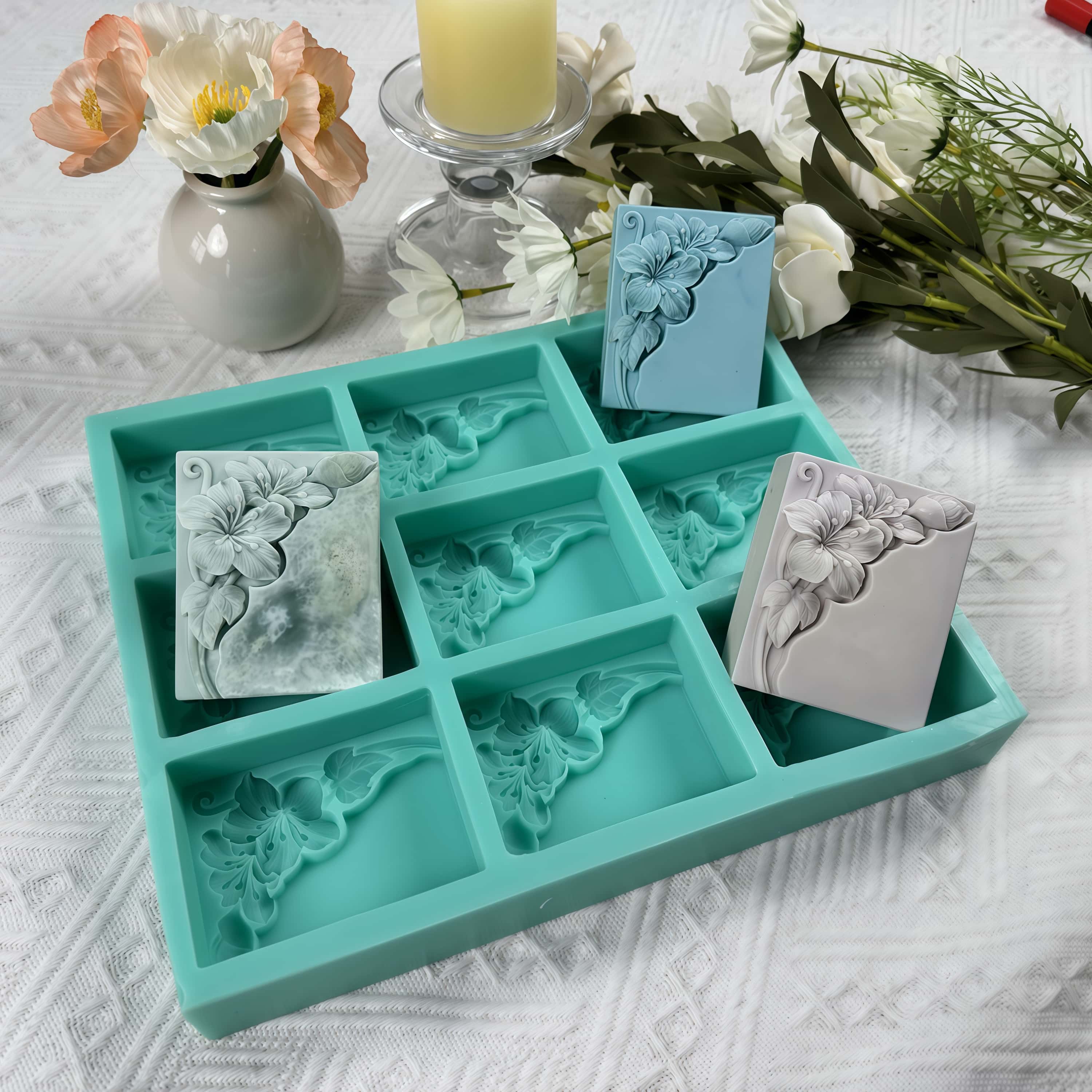 9 Cavities Tung Flower Soap Mo - Soap Making Book recension och pris