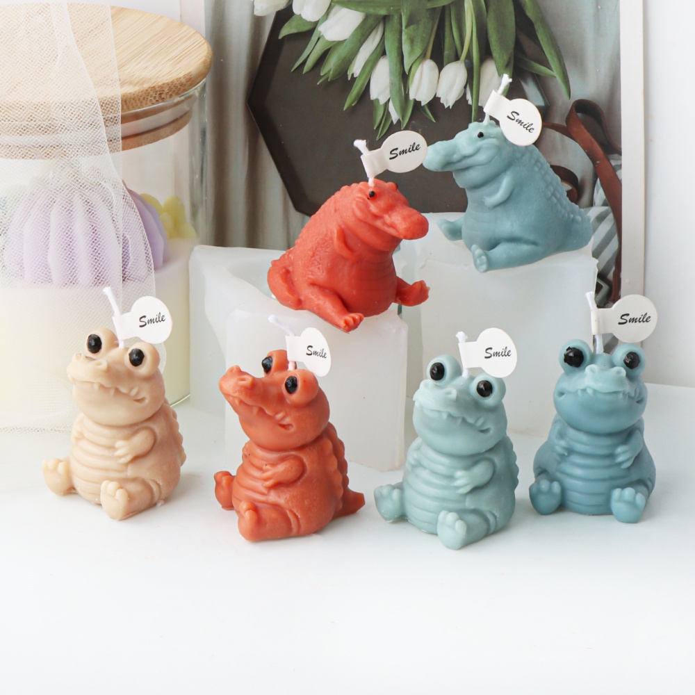 3D Cute Crocodile Candle Silic - Soap Making Gifts recension och pris