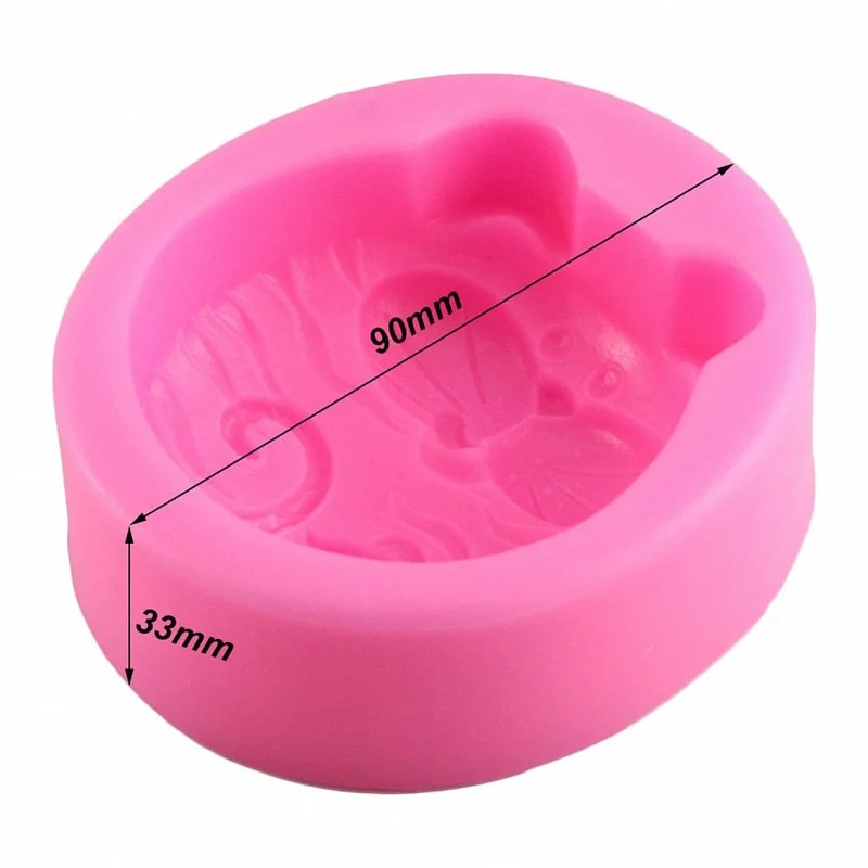 1PC Non-Stick Silicone Mold 3D - Soap Making Lye recension och pris