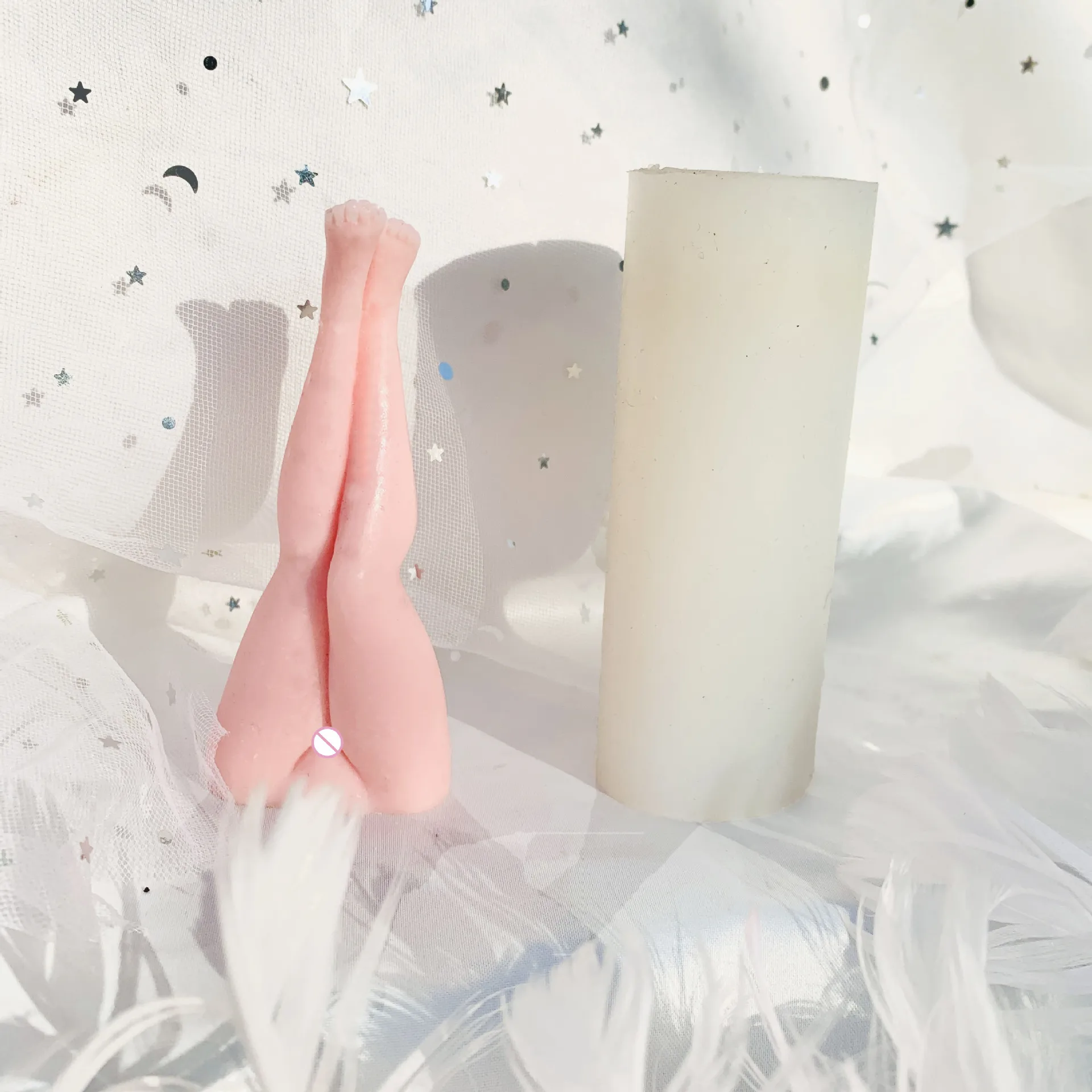 DIY Woman 3D Sexy Legs Candle  - Soap Making Gifts recension och pris