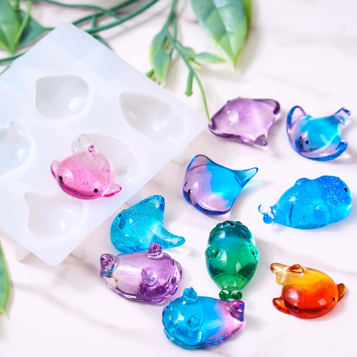 3D Healing Kawaii Manta Ray Wh - Soap Making Accessories recension och pris