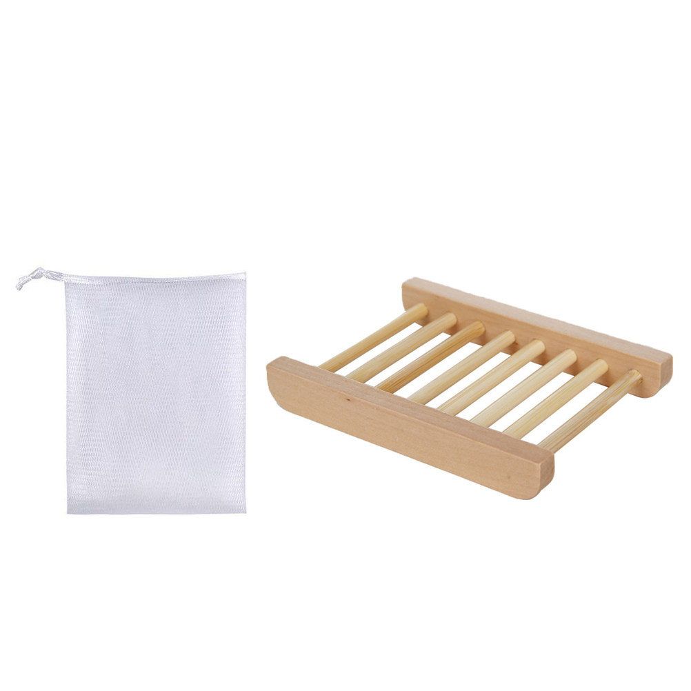 1Set Bathroom Wooden Soap Hold - Soap Making Dish recension och pris