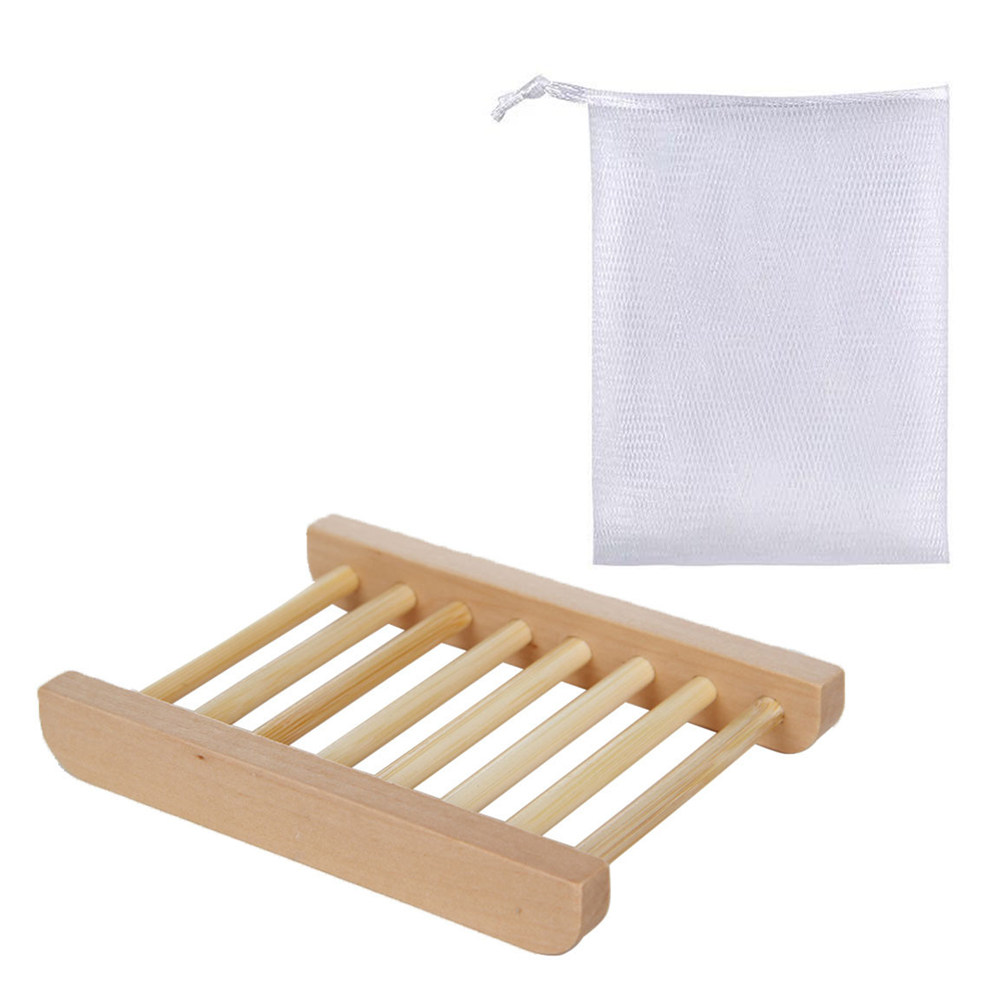 1Set Bathroom Wooden Soap Hold - Soap Making Dish recension och pris