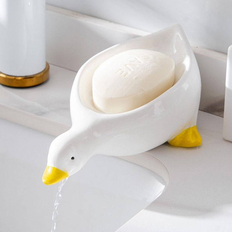1PC Yellow Duck Shape Soap Box - Soap Making Dish recension och pris