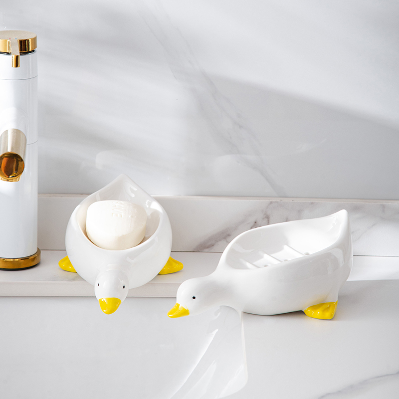 1PC Yellow Duck Shape Soap Box - Soap Making Dish recension och pris