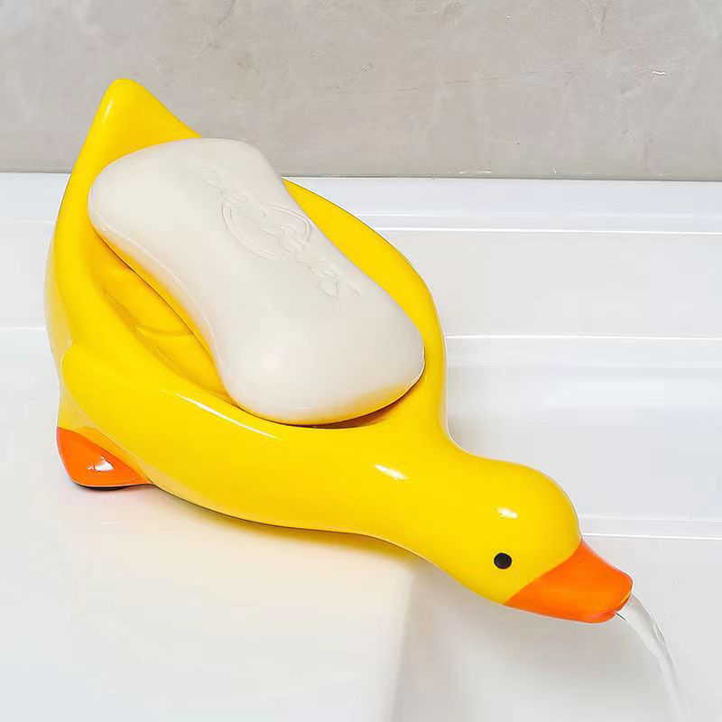 1PC Yellow Duck Shape Soap Box - Soap Making Dish recension och pris