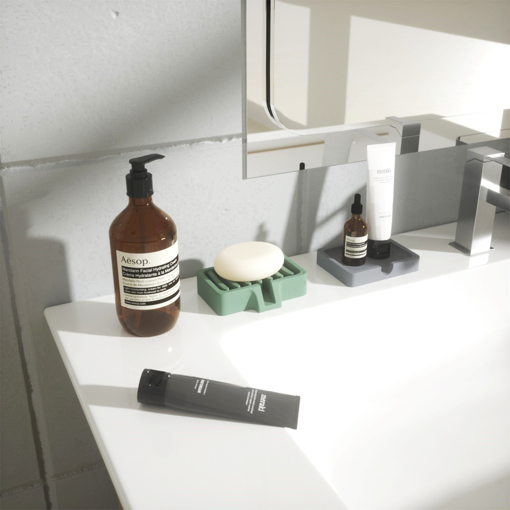 Concrete Soap Holder Siliocne  - Soap Making Dish recension och pris