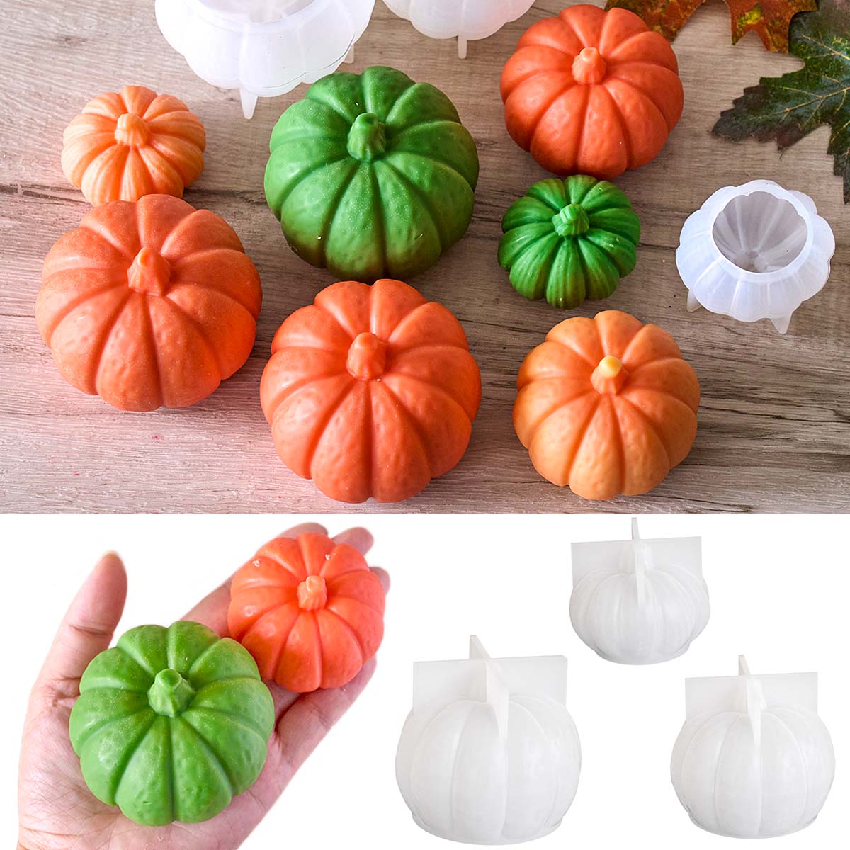 Halloween Pumpkin Candle Silic - Soap Making Gifts recension och pris