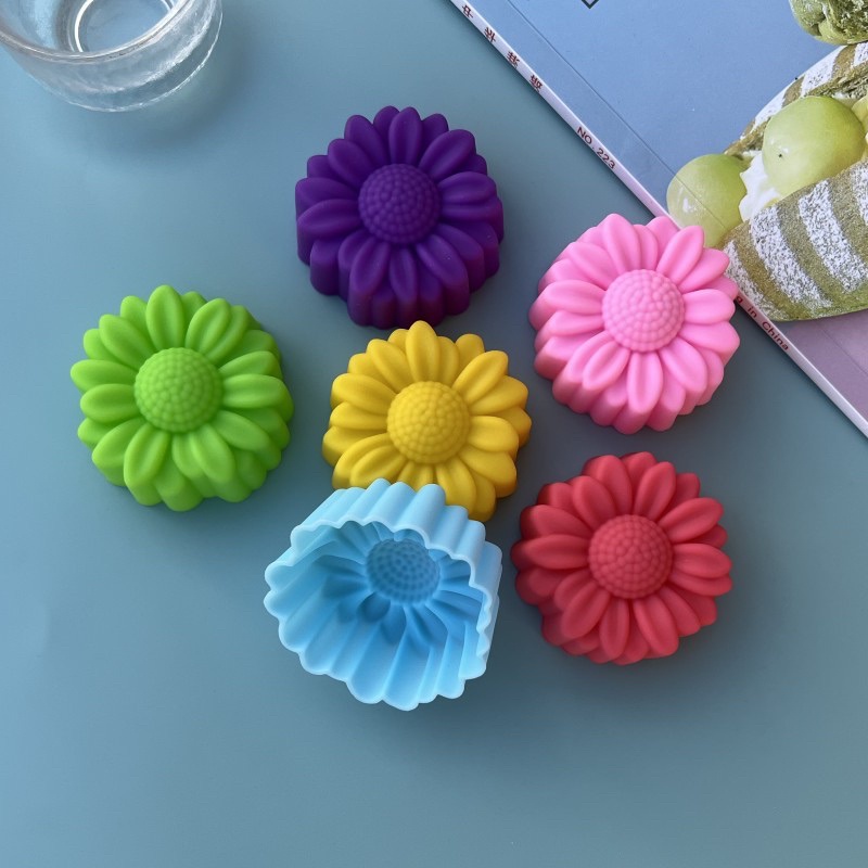 6 Pcs Set Non-Stick Flower Des - Natural Making Soap recension och pris