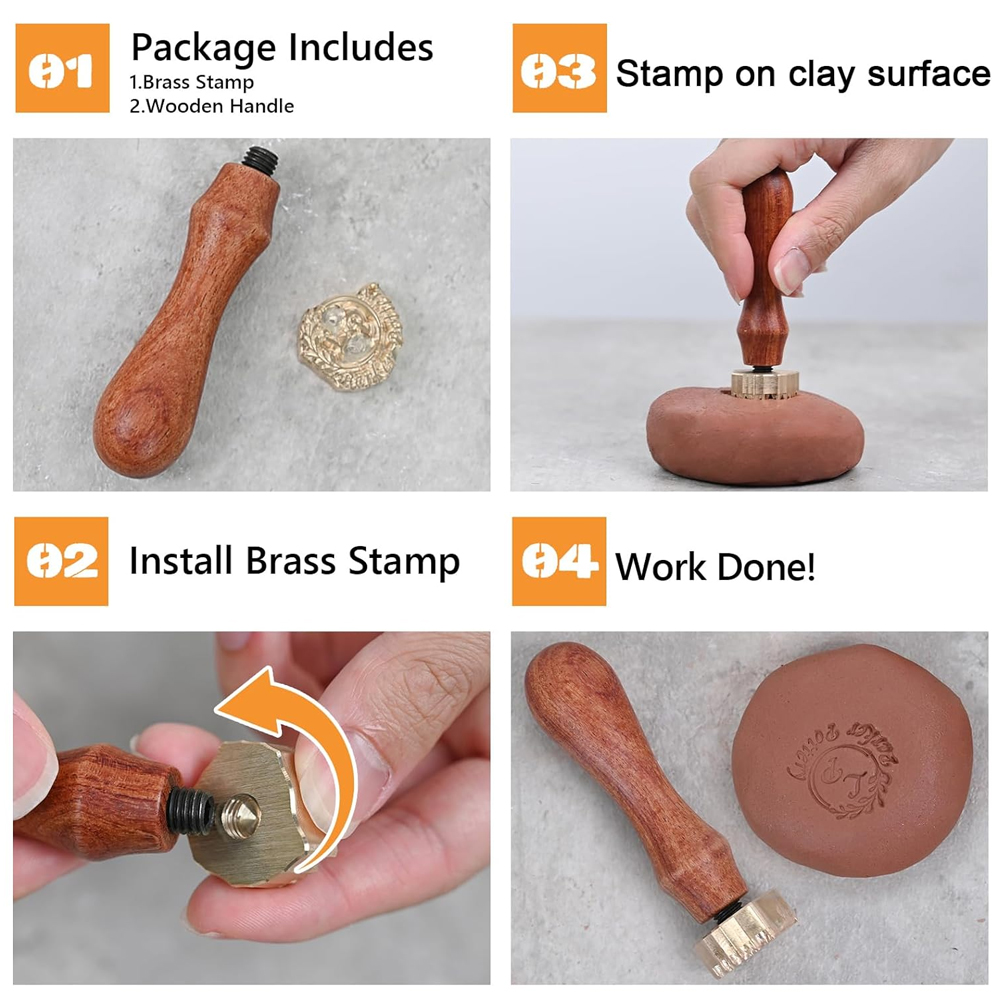 Custom Clay Pattern and Wooden - Soap Stamp Custom recension och pris