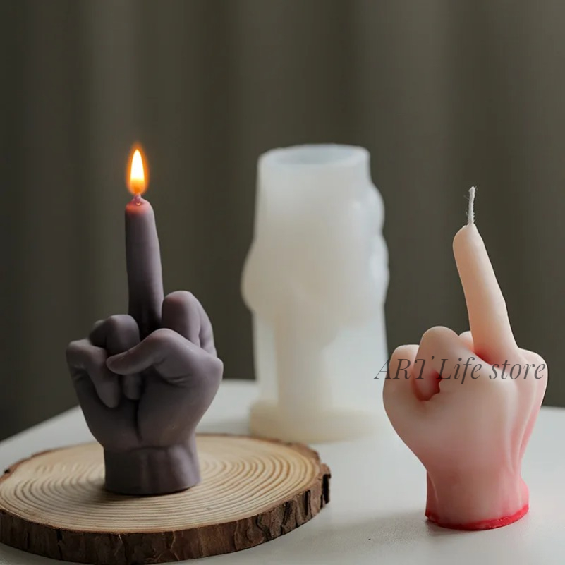 3D Finger Silicone Candle Mold - Soap Making Gifts recension och pris