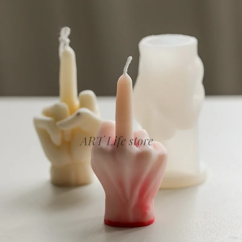 3D Finger Silicone Candle Mold - Soap Making Gifts recension och pris