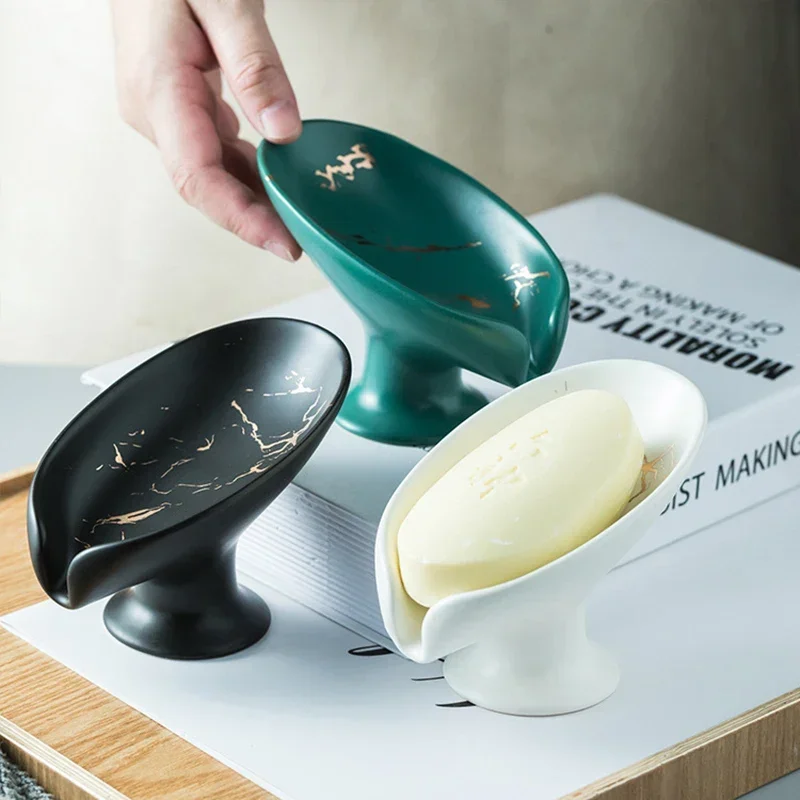 1PCS Ceramic Leaf-shaped Drain - Soap Making Dish recension och pris