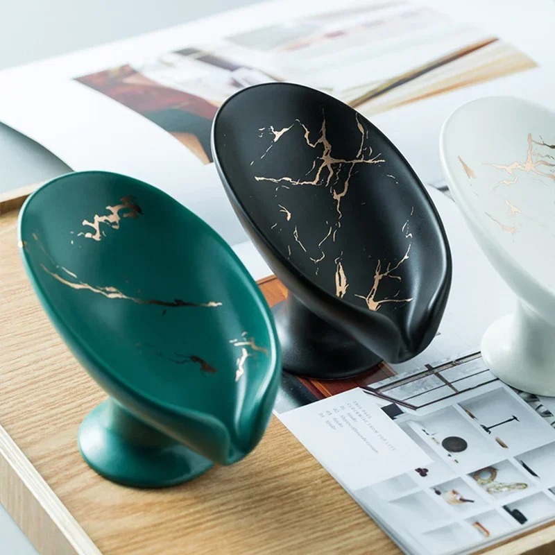 1PCS Ceramic Leaf-shaped Drain - Soap Making Dish recension och pris