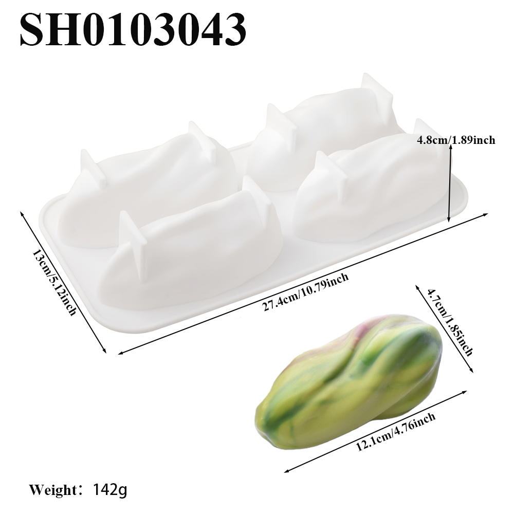 4 or 9-Cell Pistachio Design S - Soap Making Bar recension och pris