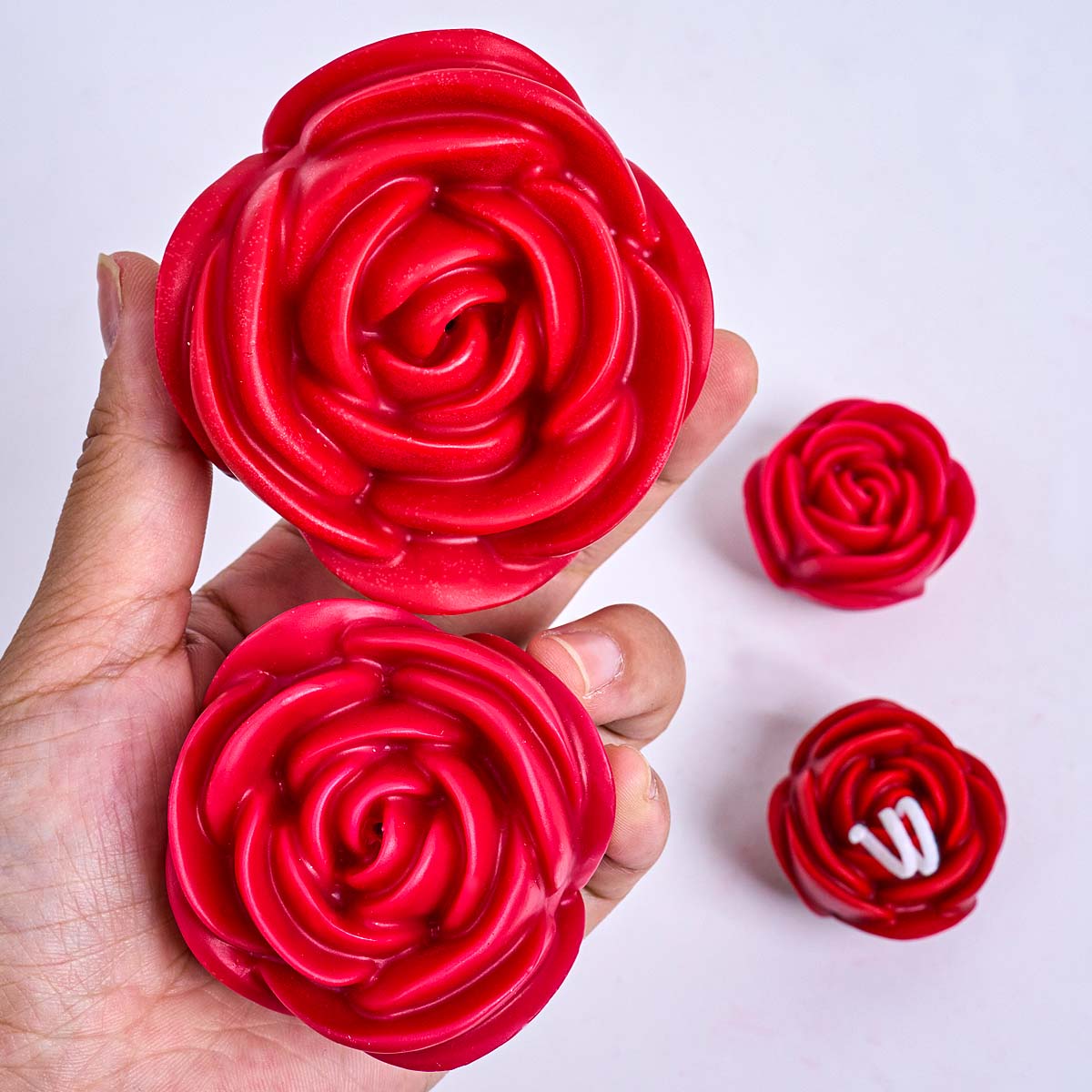 3D Flower Shape Silicone Candl - Soap Making Lye recension och pris