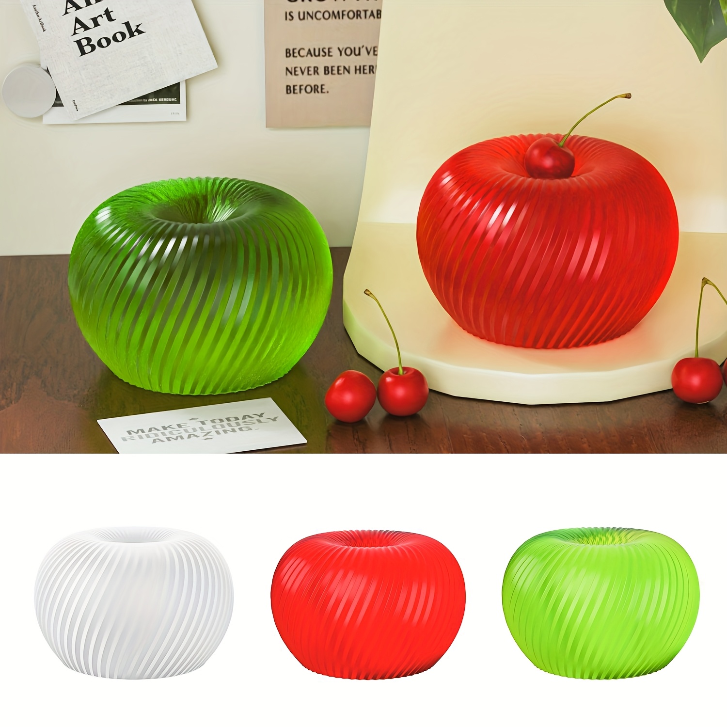 A trendy red apple silicone mo - Soap Making Accessories recension och pris