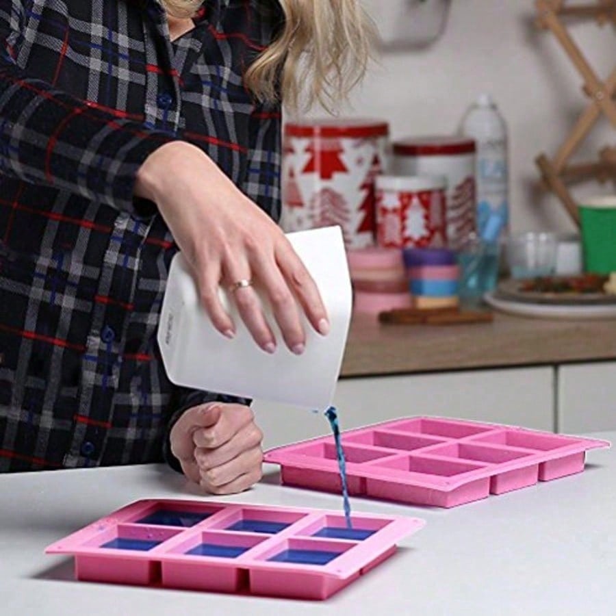 1-2 Pack 6‑Cavity DIY Silicone - Natural Making Soap recension och pris