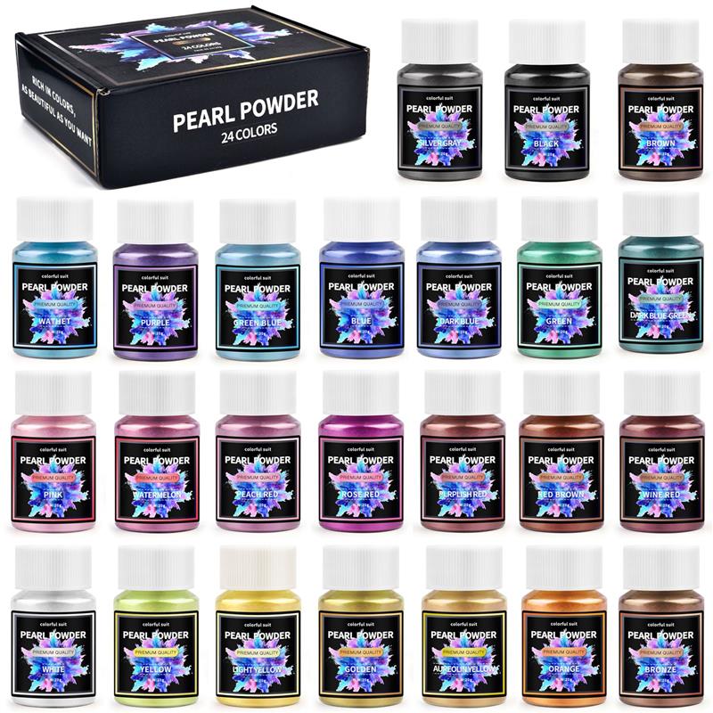 6/24/30Colors Epoxy Resin Dye  - Mica Powder Colorant recension och pris