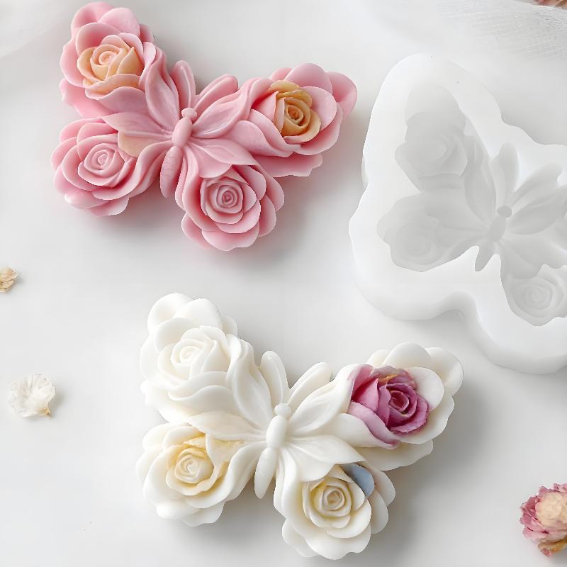 DIY Rose Butterfly Form Silico - Soap Making Accessories recension och pris