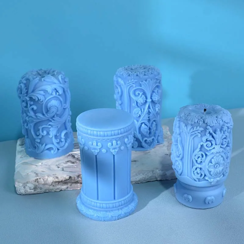 Carved Roman Column Candle Sil - Soap Making Gifts recension och pris