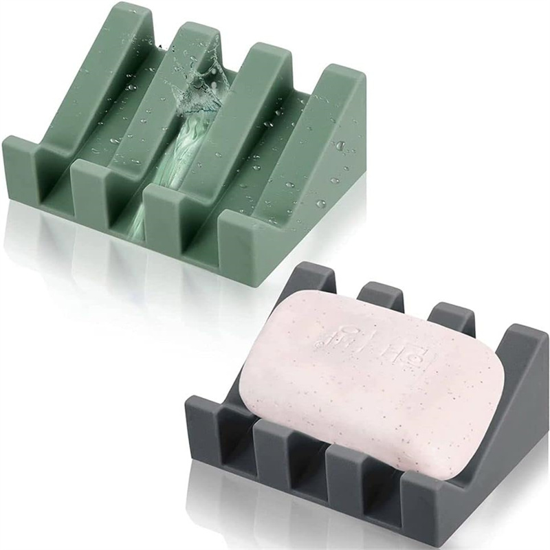 1/2/4PCS Bathroom Silicone Soa - Soap Making Dish recension och pris